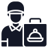 ícono de chico del delivery